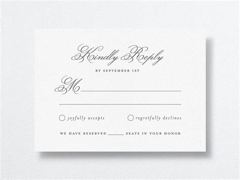 Wedding RSVP Card Wording: Tips for 2024 (with examples).